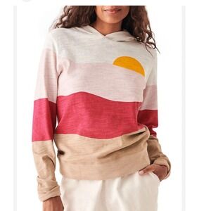 Faherty Multi-Color Sunset Wave Lightweight Hoodie